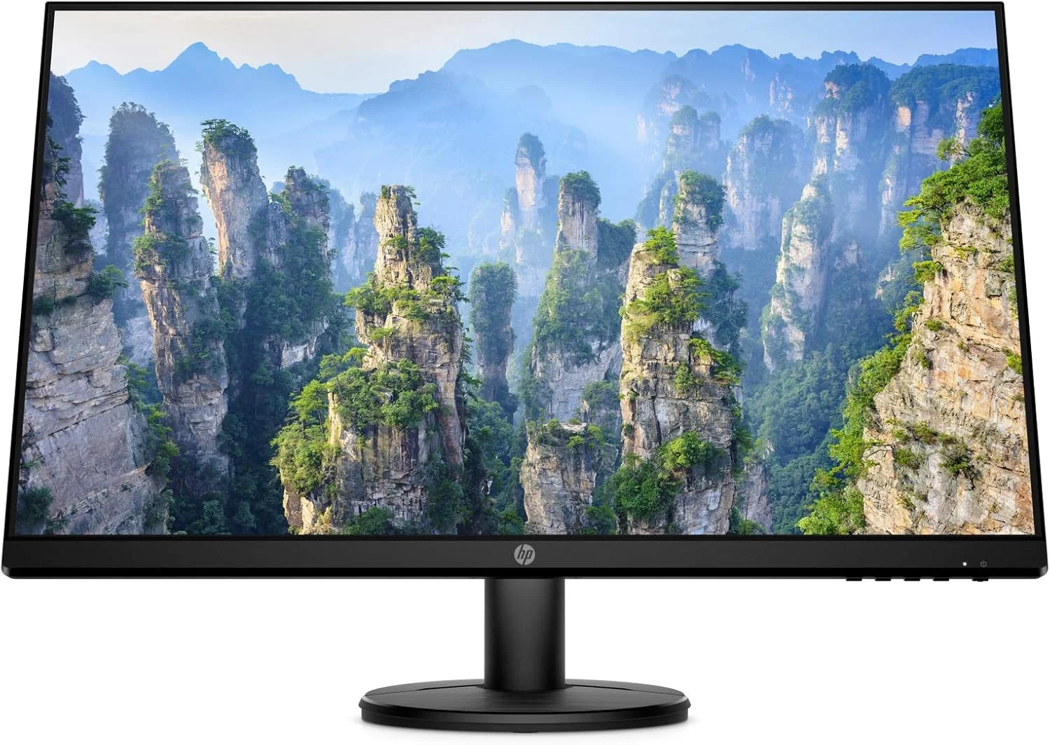 مانیتور 27 اینچی فول اچ دی HP v27i (1920 x 1080) (دارای 1 پورت VGA، 1 پورت HDMI) - مشکی