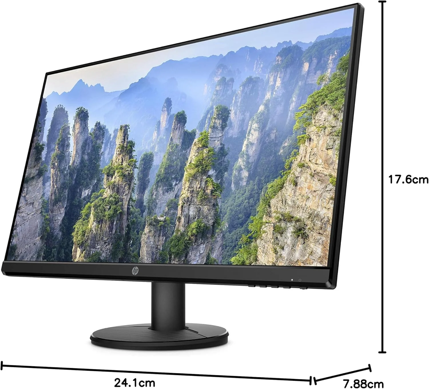 مانیتور 27 اینچی فول اچ دی HP v27i (1920 x 1080) (دارای 1 پورت VGA، 1 پورت HDMI) - مشکی مانیتور 27 اینچی فول اچ دی HP v27i (1920 x 1080) (دارای 1 پورت VGA، 1 پورت HDMI) - مشکی