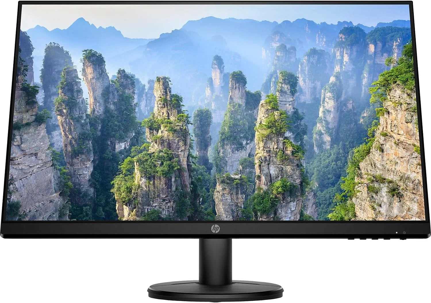 مانیتور 27 اینچی HP V27i FHD | مانیتور کامپیوتر فول اچ دی با پنل IPS و طراحی میکرو اج 3 طرفه | صفحه نمایش نور آبی کم با پورت های HDMI و VGA | (9SV92AA#ABA) مشکی