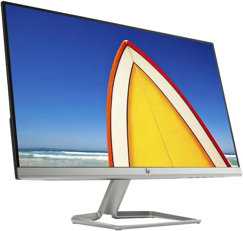 مانیتور ال ای دی 23.8 اینچی HP 2XN60AA#ABU 24F، IPS، FHD، 1 HDMI، 1VGA، AMD FREESYNC، نقره ای/مشکی