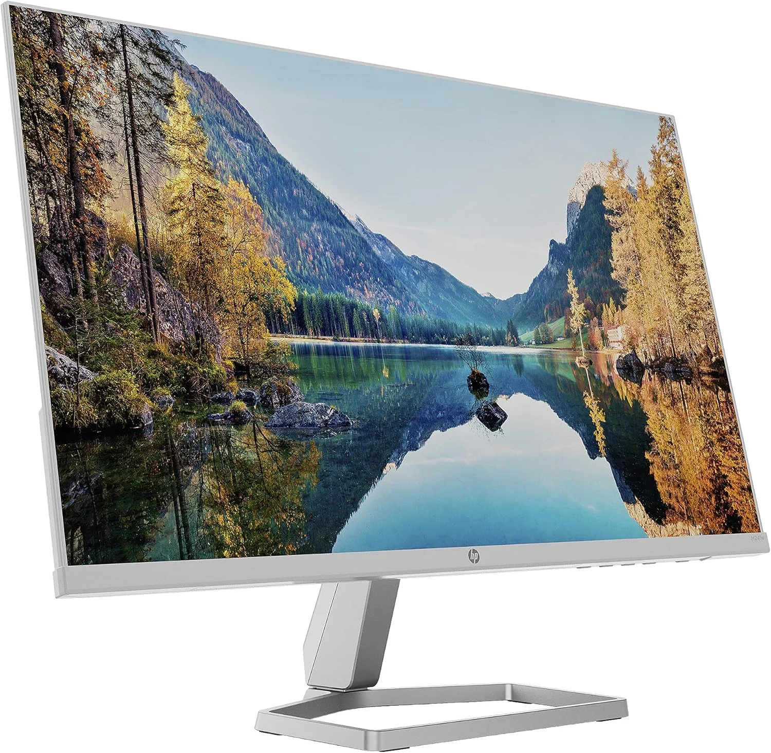 مانیتور HP M24fw، 60.5 سانتی متر / 23.8 اینچ، رزولوشن 1920x1080 پیکسل Full HD، پشت سفید