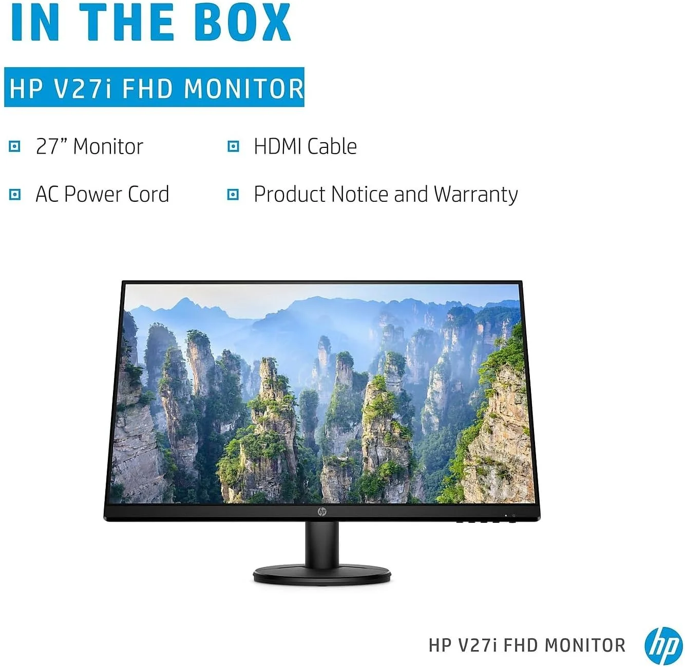مانیتور 27 اینچی HP V27i FHD | مانیتور کامپیوتر فول اچ دی با پنل IPS و طراحی میکرو اج 3 طرفه | صفحه نمایش نور آبی کم با پورت های HDMI و VGA | (9SV92AA#ABA) مشکی مانیتور 27 اینچی HP V27i FHD | مانیتور کامپیوتر فول اچ دی با پنل IPS و طراحی میکرو اج 3 طرفه | صفحه نمایش نور آبی کم با پورت های HDMI و VGA | (9SV92AA#ABA) مشکی