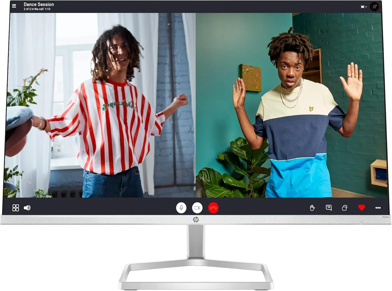 مانیتور 24 اینچی FHD اچ پی مدل M24fw نقره ای با فناوری AMD FreeSync (مدل 2021، 23.8 اینچ)