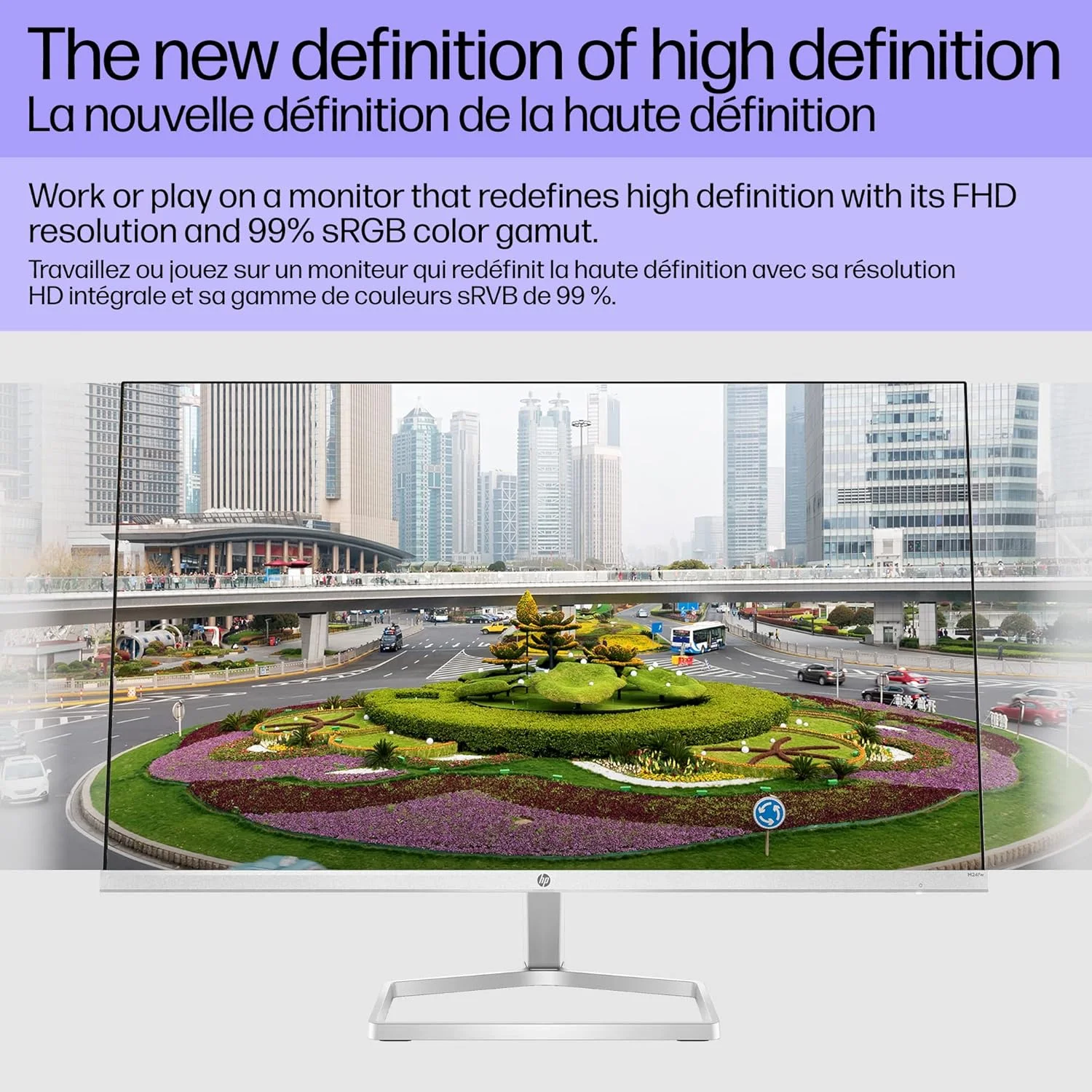 مانیتور 24 اینچی FHD اچ پی مدل M24fw نقره ای با فناوری AMD FreeSync (مدل 2021، 23.8 اینچ) مانیتور 24 اینچی FHD اچ پی مدل M24fw نقره ای با فناوری AMD FreeSync (مدل 2021، 23.8 اینچ)