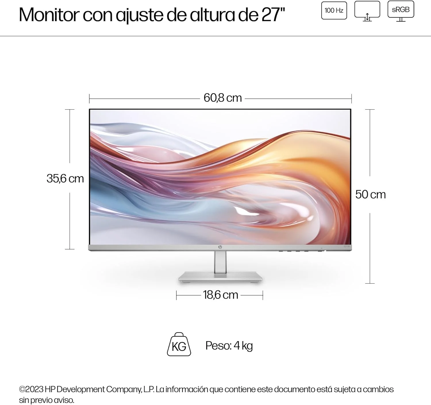 مانیتور 27 اینچی HP 527sh, IPS, 1920x1080/100Hz, 1500:1, 5ms, W128952814 (1920x1080/100Hz, 1500:1, 5ms, 300cd, VGA/HDMI, 2-2-0) مانیتور 27 اینچی HP 527sh, IPS, 1920x1080/100Hz, 1500:1, 5ms, W128952814 (1920x1080/100Hz, 1500:1, 5ms, 300cd, VGA/HDMI, 2-2-0)