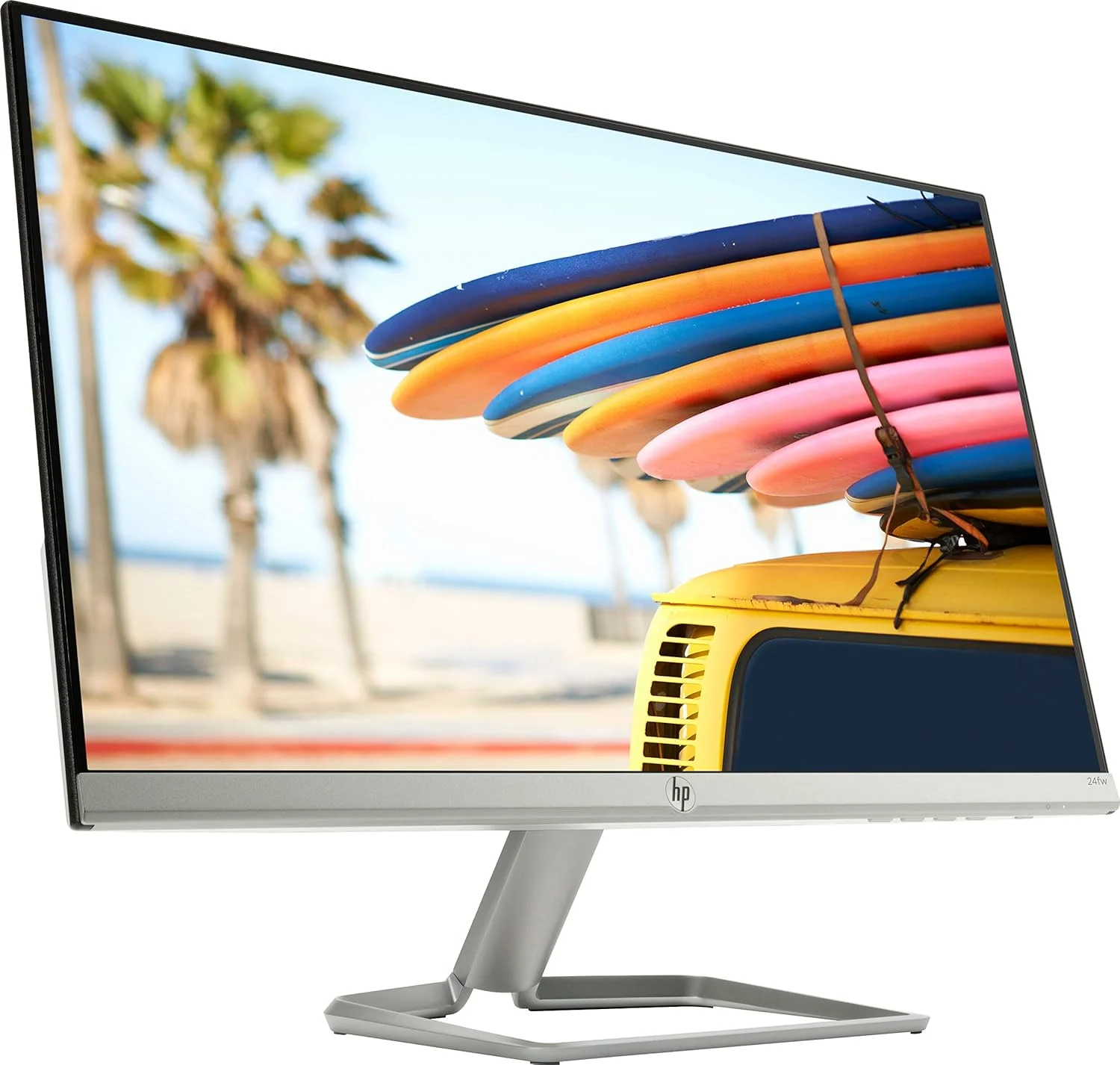 مانیتور 23.8 اینچی HP 24fw با نمایشگر صوتی، فوق باریک، فول اچ دی، IPS، HDMI، VGA، LED مانیتور 23.8 اینچی HP 24fw با نمایشگر صوتی، فوق باریک، فول اچ دی، IPS، HDMI، VGA، LED