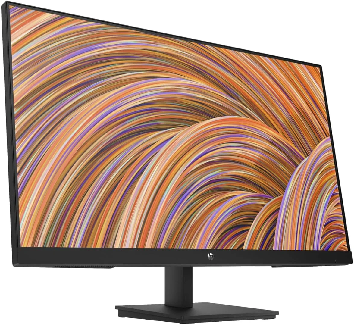 مانیتور 27 اینچی اداری HP با صفحه نمایش FHD - پنل IPS، رزولوشن 1920x1080، 60 هرتز، 5 میلی ثانیه، HDMI، VGA (شامل پایه هدست First Wave + ماوس بی سیم + پد ماوس) - V27i G5 مانیتور 27 اینچی اداری HP با صفحه نمایش FHD - پنل IPS، رزولوشن 1920x1080، 60 هرتز، 5 میلی ثانیه، HDMI، VGA (شامل پایه هدست First Wave + ماوس بی سیم + پد ماوس) - V27i G5