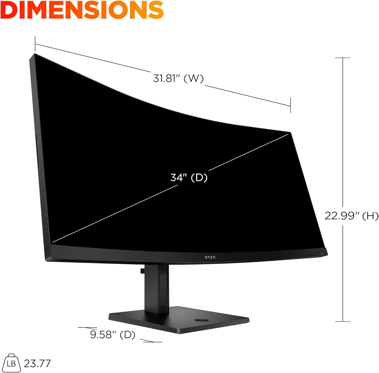 مانیتور گیمینگ خمیده 34 اینچی HP OMEN WQHD 180Hz، نمایشگر Wide QHD (3440 x 1440)، پنل VA، VESA DisplayHDR 400، زمان پاسخگویی 1ms MPRT (با Overdrive)، فناوری AMD FreeSync Premium، مشکی، OMEN 34c G2 (2025) مانیتور گیمینگ خمیده 34 اینچی HP OMEN WQHD 180Hz، نمایشگر Wide QHD (3440 x 1440)، پنل VA، VESA DisplayHDR 400، زمان پاسخگویی 1ms MPRT (با Overdrive)، فناوری AMD FreeSync Premium، مشکی، OMEN 34c G2 (2025)