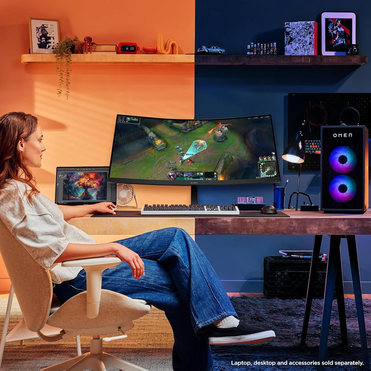 مانیتور گیمینگ خمیده 34 اینچی HP OMEN WQHD 180Hz، نمایشگر Wide QHD (3440 x 1440)، پنل VA، VESA DisplayHDR 400، زمان پاسخگویی 1ms MPRT (با Overdrive)، فناوری AMD FreeSync Premium، مشکی، OMEN 34c G2 (2025) مانیتور گیمینگ خمیده 34 اینچی HP OMEN WQHD 180Hz، نمایشگر Wide QHD (3440 x 1440)، پنل VA، VESA DisplayHDR 400، زمان پاسخگویی 1ms MPRT (با Overdrive)، فناوری AMD FreeSync Premium، مشکی، OMEN 34c G2 (2025)