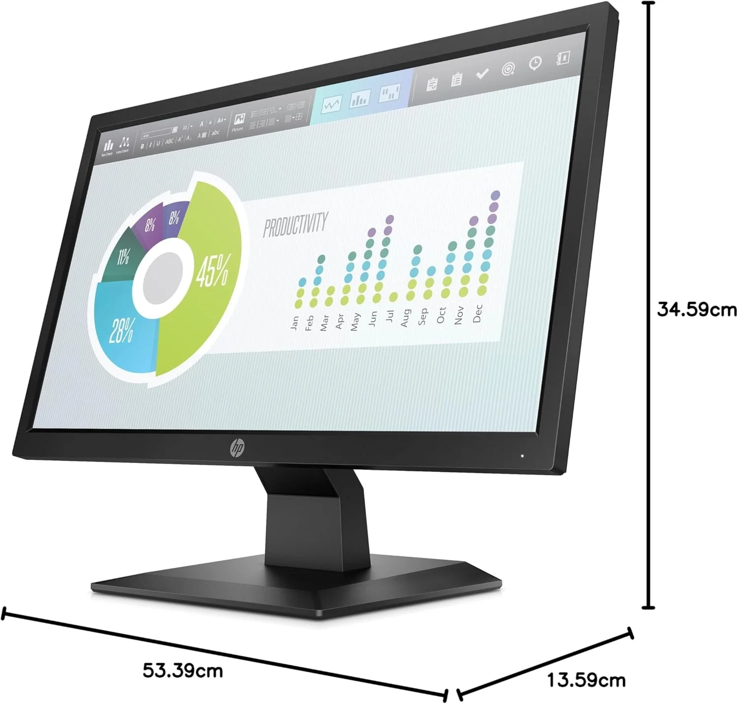 مانیتور HP مدل P204V با صفحه نمایش 19.5 اینچی HD+ (1600 x 900 @ 60 Hz)، دارای 1 پورت HDMI 1.4 (با پشتیبانی از HDCP) و 1 پورت VGA مانیتور HP مدل P204V با صفحه نمایش 19.5 اینچی HD+ (1600 x 900 @ 60 Hz)، دارای 1 پورت HDMI 1.4 (با پشتیبانی از HDCP) و 1 پورت VGA