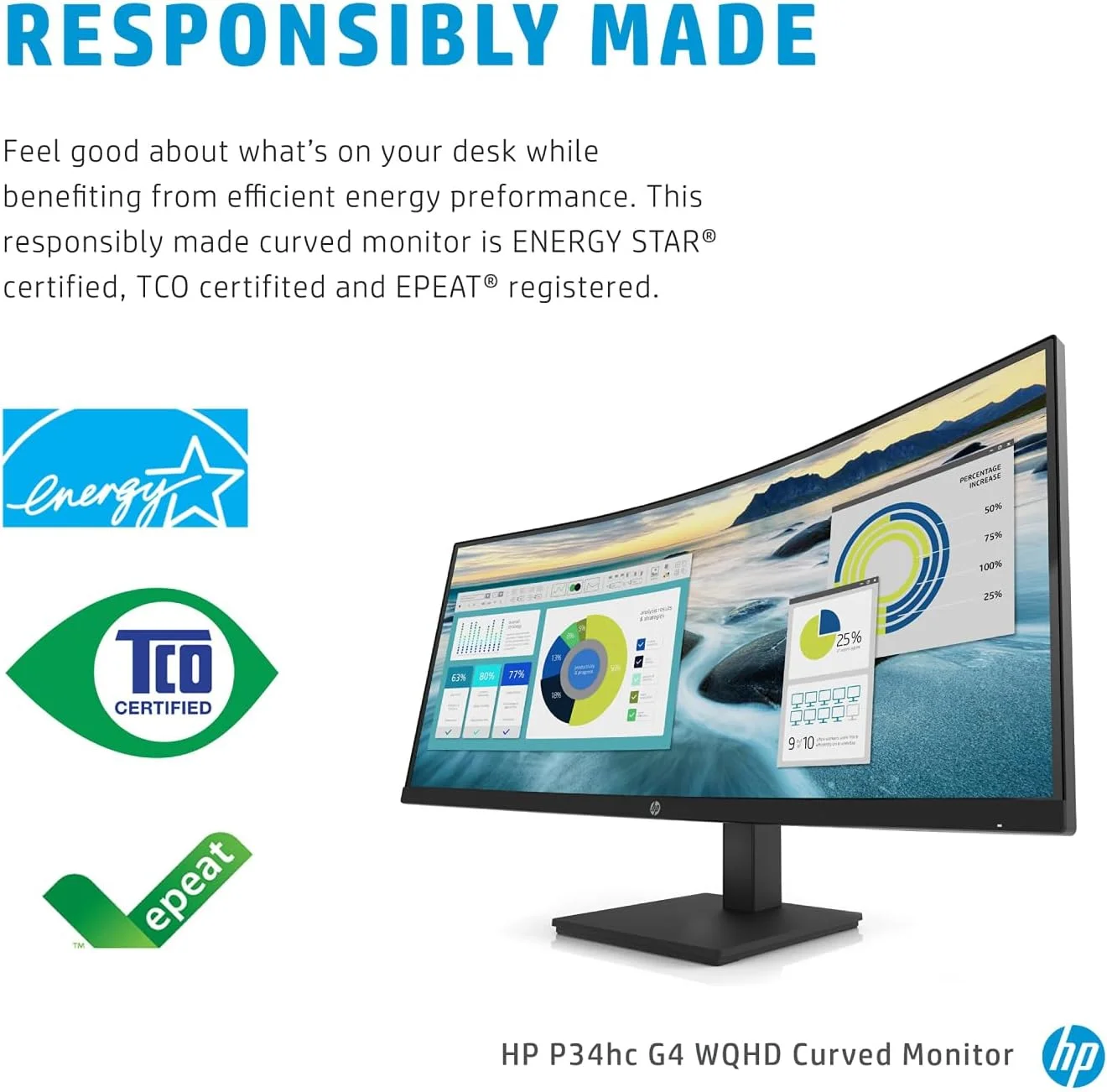 مانیتور خمیده فوق عریض 34 اینچی HP مدل P34hc G4 مناسب کسب و کار با رزولوشن WQHD و درگاه USB-C - پنل IPS، رزولوشن 3440x1440، نرخ نوسازی 100 هرتز، HDMI، DisplayPort، USB-C (شامل پایه هدست 1st Wave + ماوس بی سیم + پد ماوس) مانیتور خمیده فوق عریض 34 اینچی HP مدل P34hc G4 مناسب کسب و کار با رزولوشن WQHD و درگاه USB-C - پنل IPS، رزولوشن 3440x1440، نرخ نوسازی 100 هرتز، HDMI، DisplayPort، USB-C (شامل پایه هدست 1st Wave + ماوس بی سیم + پد ماوس)