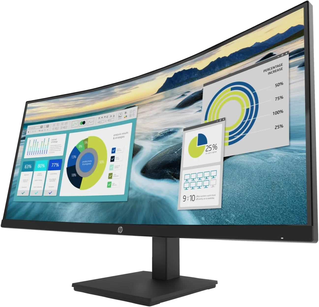 مانیتور خمیده فوق عریض 34 اینچی HP مدل P34hc G4 مناسب کسب و کار با رزولوشن WQHD و درگاه USB-C - پنل IPS، رزولوشن 3440x1440، نرخ نوسازی 100 هرتز، HDMI، DisplayPort، USB-C (شامل پایه هدست 1st Wave + ماوس بی سیم + پد ماوس) مانیتور خمیده فوق عریض 34 اینچی HP مدل P34hc G4 مناسب کسب و کار با رزولوشن WQHD و درگاه USB-C - پنل IPS، رزولوشن 3440x1440، نرخ نوسازی 100 هرتز، HDMI، DisplayPort، USB-C (شامل پایه هدست 1st Wave + ماوس بی سیم + پد ماوس)