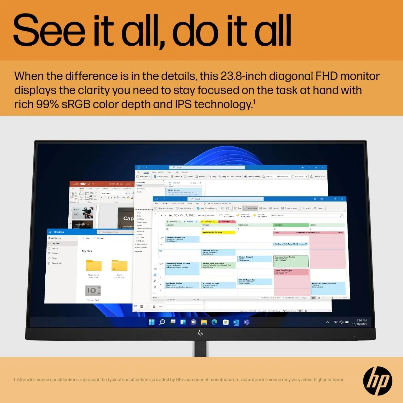 مانیتور ال سی دی 23.8 اینچی فول اچ دی HP E24 G5 - نسبت تصویر 16:9 - کلاس 24 اینچ - فناوری IPS - نور پس زمینه Edge LED - رزولوشن 1920x1080 - روشنایی 250 نیت - زمان پاسخگویی 5 میلی ثانیه - نرخ تازه سازی 75 هرتز - HDMI - DisplayPort - مشکی مانیتور ال سی دی 23.8 اینچی فول اچ دی HP E24 G5 - نسبت تصویر 16:9 - کلاس 24 اینچ - فناوری IPS - نور پس زمینه Edge LED - رزولوشن 1920x1080 - روشنایی 250 نیت - زمان پاسخگویی 5 میلی ثانیه - نرخ تازه سازی 75 هرتز - HDMI - DisplayPort - مشکی