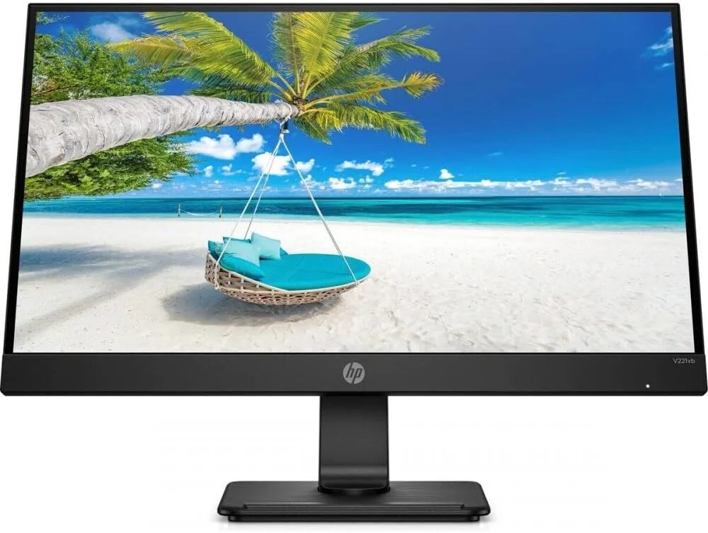 مانیتور 21.5 اینچی HP مدل V221vb فول اچ دی ضد انعکاس نور با HDMI و VGA - مشکی