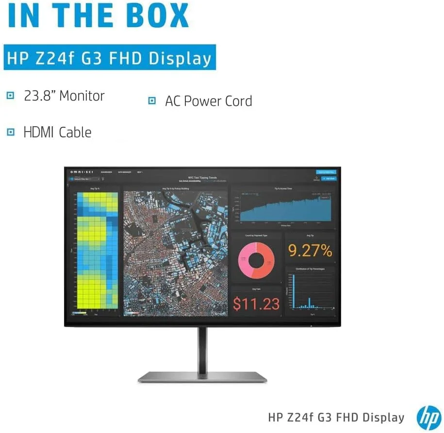 مانیتور HP Z24f G3 Full HD LCD 1920 x 1080، نمایشگر، HDMI و USB HUB - زمان پاسخگویی سریع و تنظیمات قابل تنظیم 5ms GtG مانیتور HP Z24f G3 Full HD LCD 1920 x 1080، نمایشگر، HDMI و USB HUB - زمان پاسخگویی سریع و تنظیمات قابل تنظیم 5ms GtG
