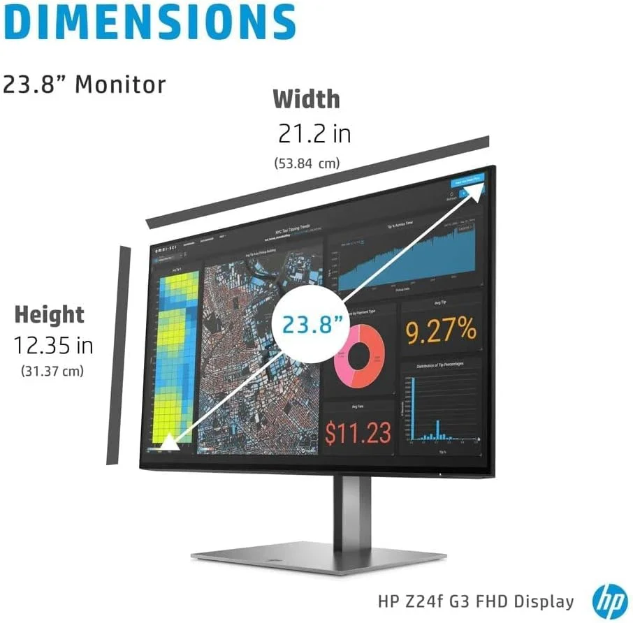 مانیتور HP Z24f G3 Full HD LCD 1920 x 1080، نمایشگر، HDMI و USB HUB - زمان پاسخگویی سریع و تنظیمات قابل تنظیم 5ms GtG مانیتور HP Z24f G3 Full HD LCD 1920 x 1080، نمایشگر، HDMI و USB HUB - زمان پاسخگویی سریع و تنظیمات قابل تنظیم 5ms GtG
