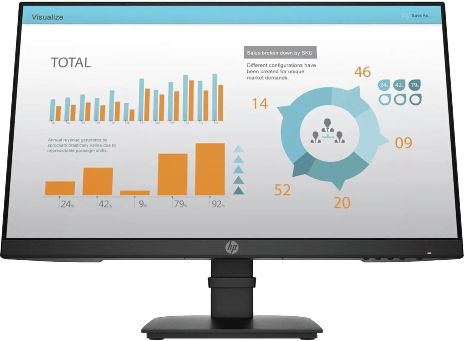 مانیتور سازگار با HP مدل P24 G4