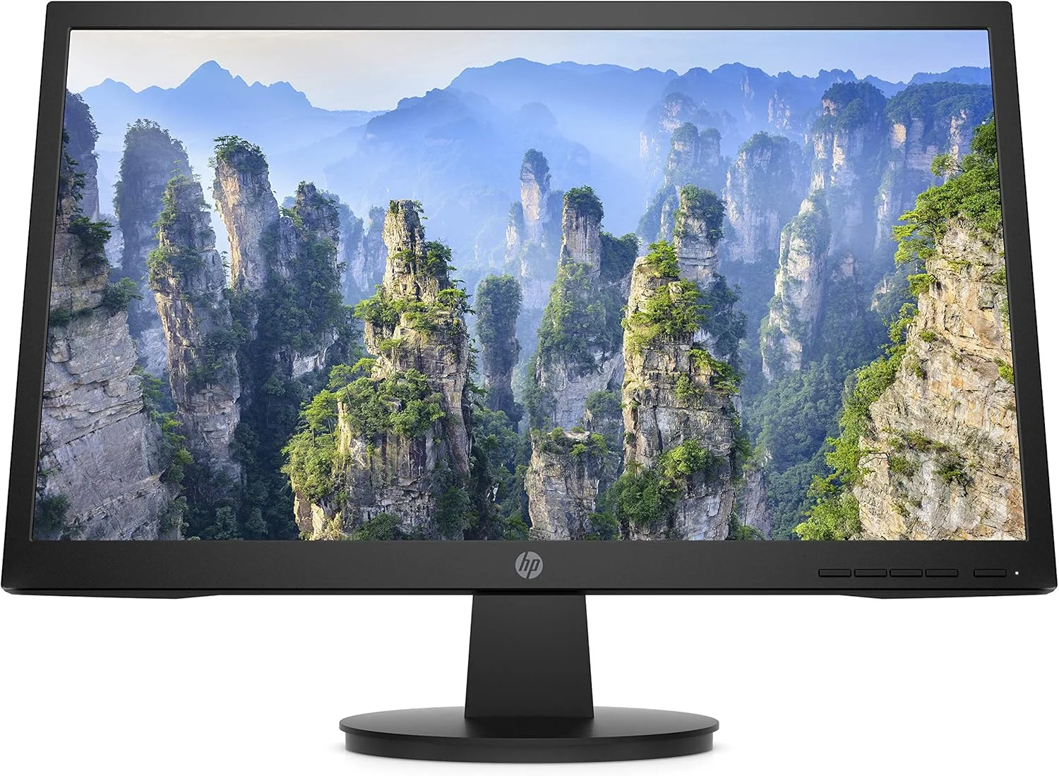 مانیتور HP V22 FHD | مانیتور کامپیوتر 21.5 اینچی مورب FHD با پنل TN و تنظیمات نور آبی، مانیتور با صفحه نمایش قابل تنظیم، پورت HDMI و VGA | (9SV78AA#ABA)