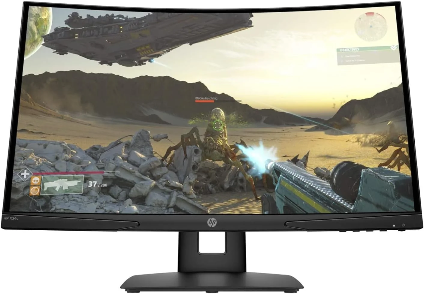مانیتور گیمینگ 23.6 اینچی خمیده HP با کیفیت FHD - پنل VA، رزولوشن 1920x1080، نرخ تازهسازی 144 هرتز، زمان پاسخگویی 1 میلیثانیه، HDMI، DisplayPort (شامل پایه هدست First Wave + ماوس بیسیم + پد ماوس) - X24c مانیتور گیمینگ 23.6 اینچی خمیده HP با کیفیت FHD - پنل VA، رزولوشن 1920x1080، نرخ تازهسازی 144 هرتز، زمان پاسخگویی 1 میلیثانیه، HDMI، DisplayPort (شامل پایه هدست First Wave + ماوس بیسیم + پد ماوس) - X24c
