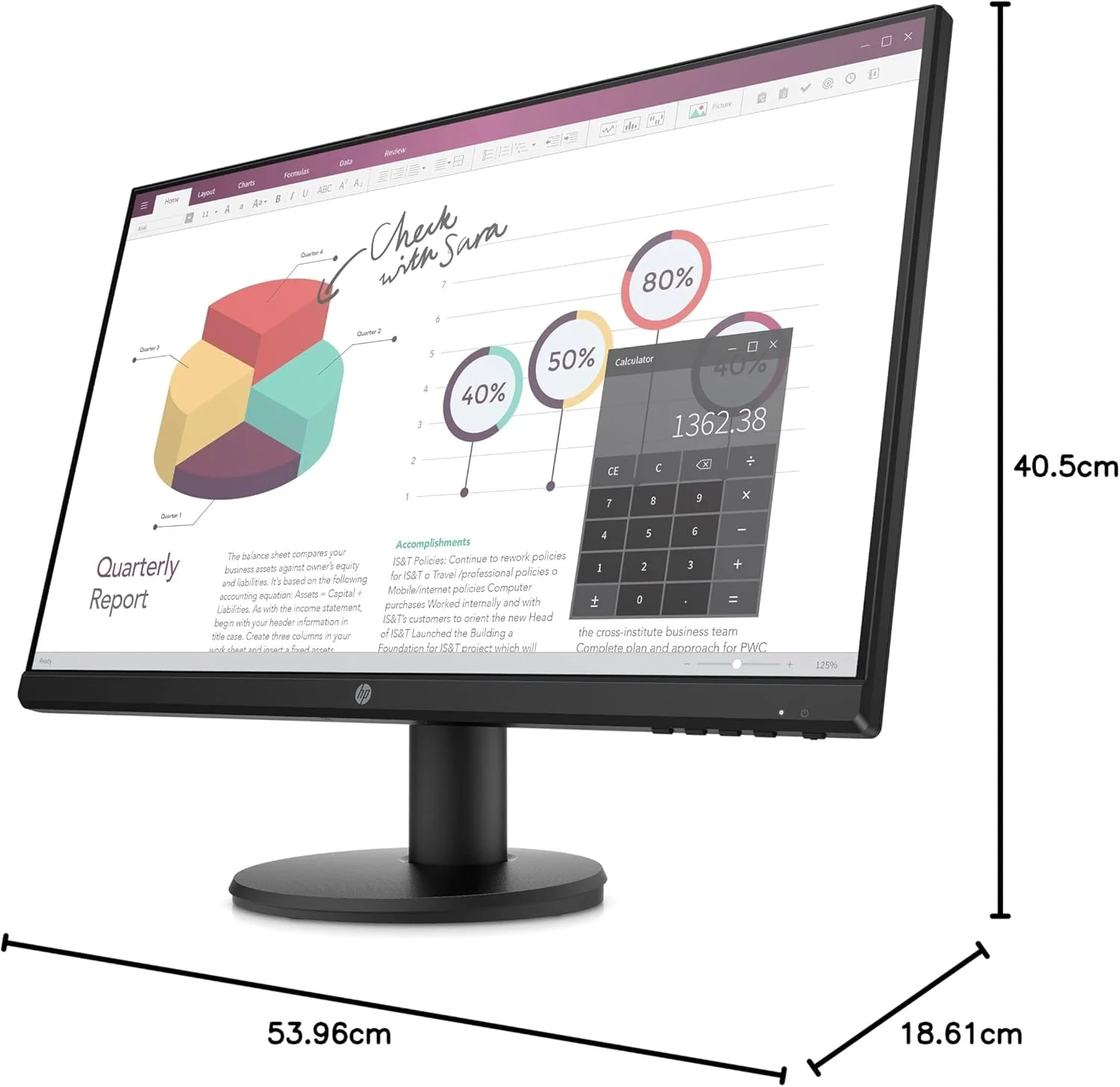 مانیتور 23.8 اینچی HP P24V G4 FHD مانیتور 23.8 اینچی HP P24V G4 FHD