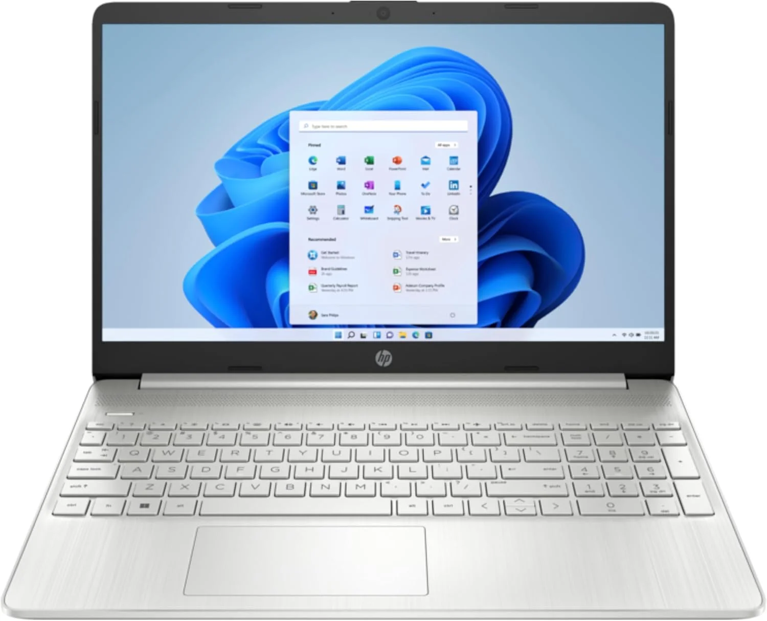 لپ تاپ جدید HP 15s مدل 2024 با صفحه نمایش 15.6 اینچی FHD، پردازنده Intel Core i7-1255U، رم 16 گیگابایتی DDR4، حافظه SSD NVMe 1 ترابایتی، گرافیک Intel Iris X، کیبورد با نور پس زمینه، ویندوز 11 نقره ای طبیعی (16 گیگابایت/1 ترابایت) (ارتقا یافته)