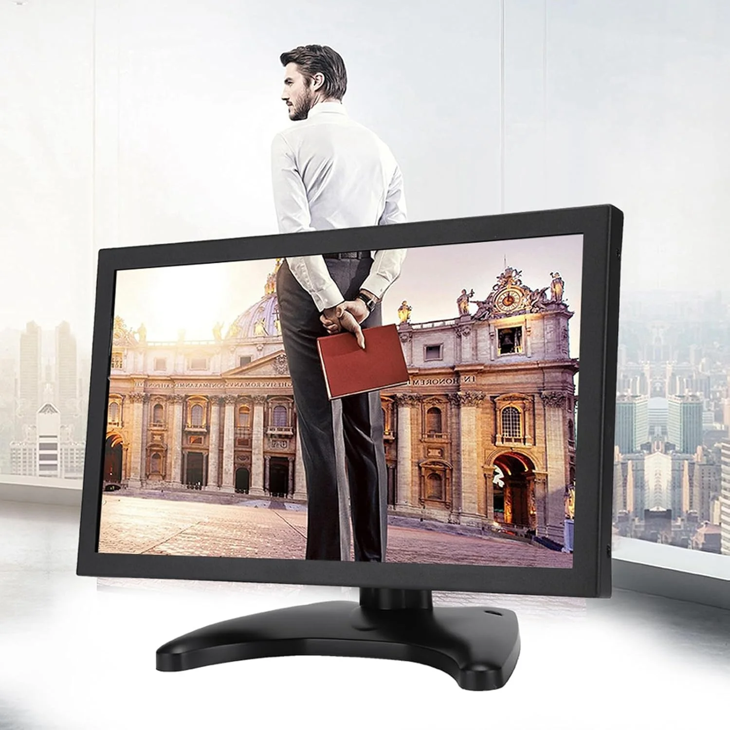 مانیتور قابل حمل 11.6 اینچی Sorandy، صفحه نمایش HD چند لمسی خازنی با بدنه فلزی برای کامپیوتر، تلویزیون، دوربین مداربسته، کامپیوتر امنیتی، پهپاد (پلاگ GB)