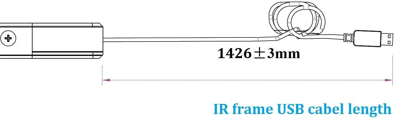 فریم لمسی مادون قرمز 10 نقطه ای تعاملی 27 اینچی Deyowo - بدون نیاز به درایور فریم لمسی مادون قرمز 10 نقطه ای تعاملی 27 اینچی Deyowo - بدون نیاز به درایور