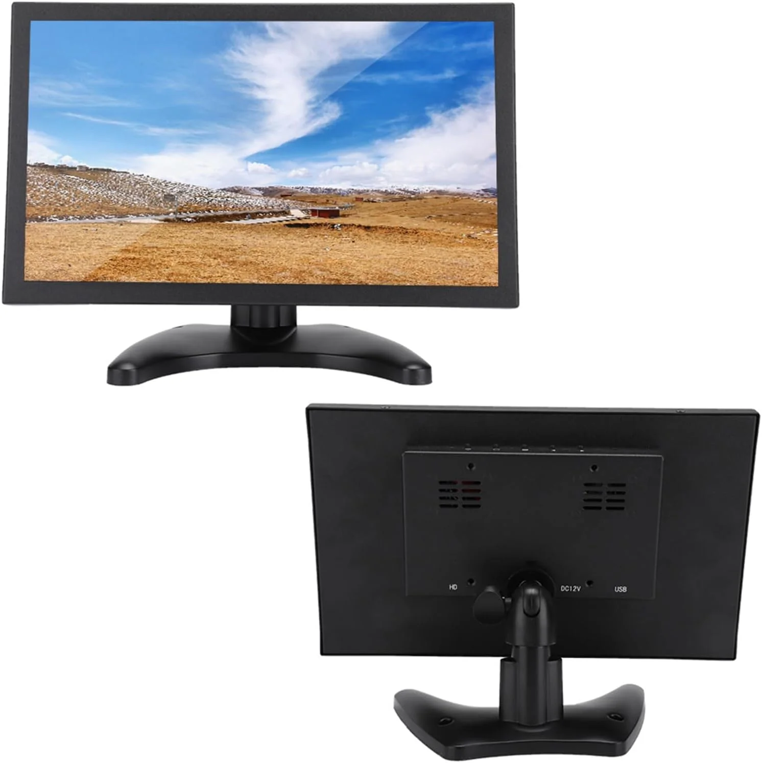 مانیتور قابل حمل 11.6 اینچی Sorandy، صفحه نمایش HD چند لمسی خازنی با بدنه فلزی برای کامپیوتر، تلویزیون، دوربین مداربسته، کامپیوتر امنیتی، پهپاد (پلاگ GB)