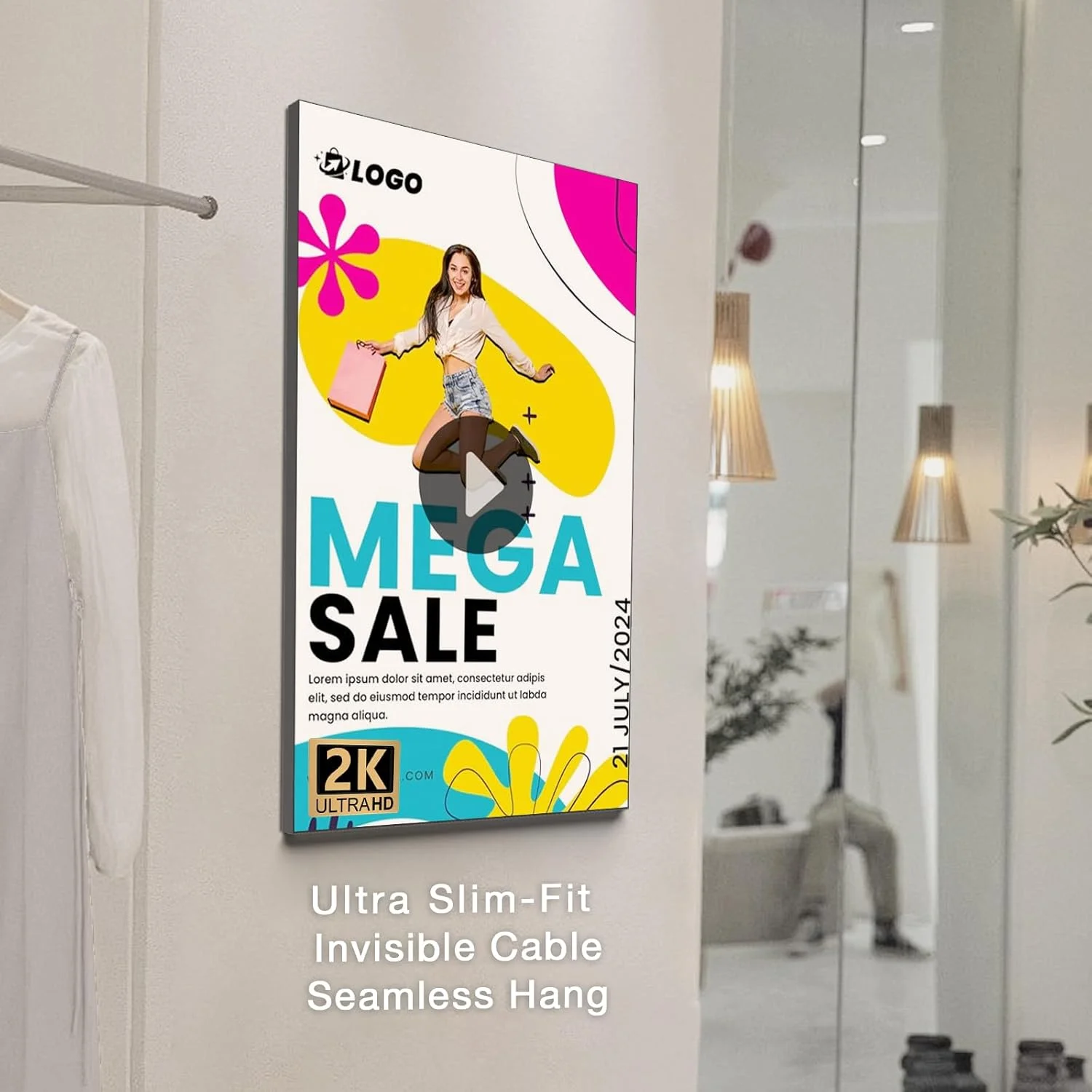 نمایشگر تبلیغاتی 29 اینچی HD 700nits قابل نصب روی دیوار، باریک، بدون قاب، مانیتور LCD تجاری، صفحه نمایش تبلیغاتی 2-32 گیگابایت اندروید 9.0 نمایشگر تبلیغاتی 29 اینچی HD 700nits قابل نصب روی دیوار، باریک، بدون قاب، مانیتور LCD تجاری، صفحه نمایش تبلیغاتی 2-32 گیگابایت اندروید 9.0