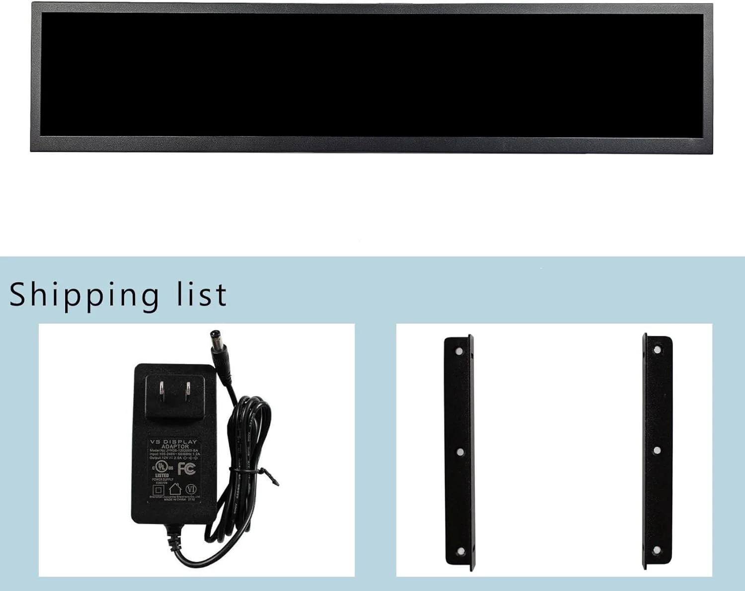 نمایشگر عریض 24 اینچی VSDISPLAY با رزولوشن 1920x360 IPS برای مانیتور تابلویی گیمینگ، مانیتور تبلیغاتی قفسه فروشگاهی با رابط ویدئویی USB نمایشگر عریض 24 اینچی VSDISPLAY با رزولوشن 1920x360 IPS برای مانیتور تابلویی گیمینگ، مانیتور تبلیغاتی قفسه فروشگاهی با رابط ویدئویی USB