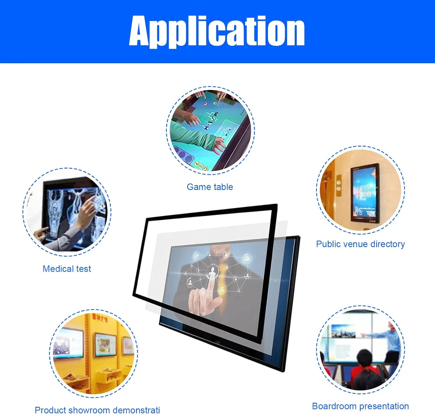 فریم لمسی مادون قرمز 65 اینچی SpecialTouch - پنل IR تعاملی 20 نقطه ای برای مانیتور LCD، تلویزیون، تابلوی دیجیتال، وایت برد