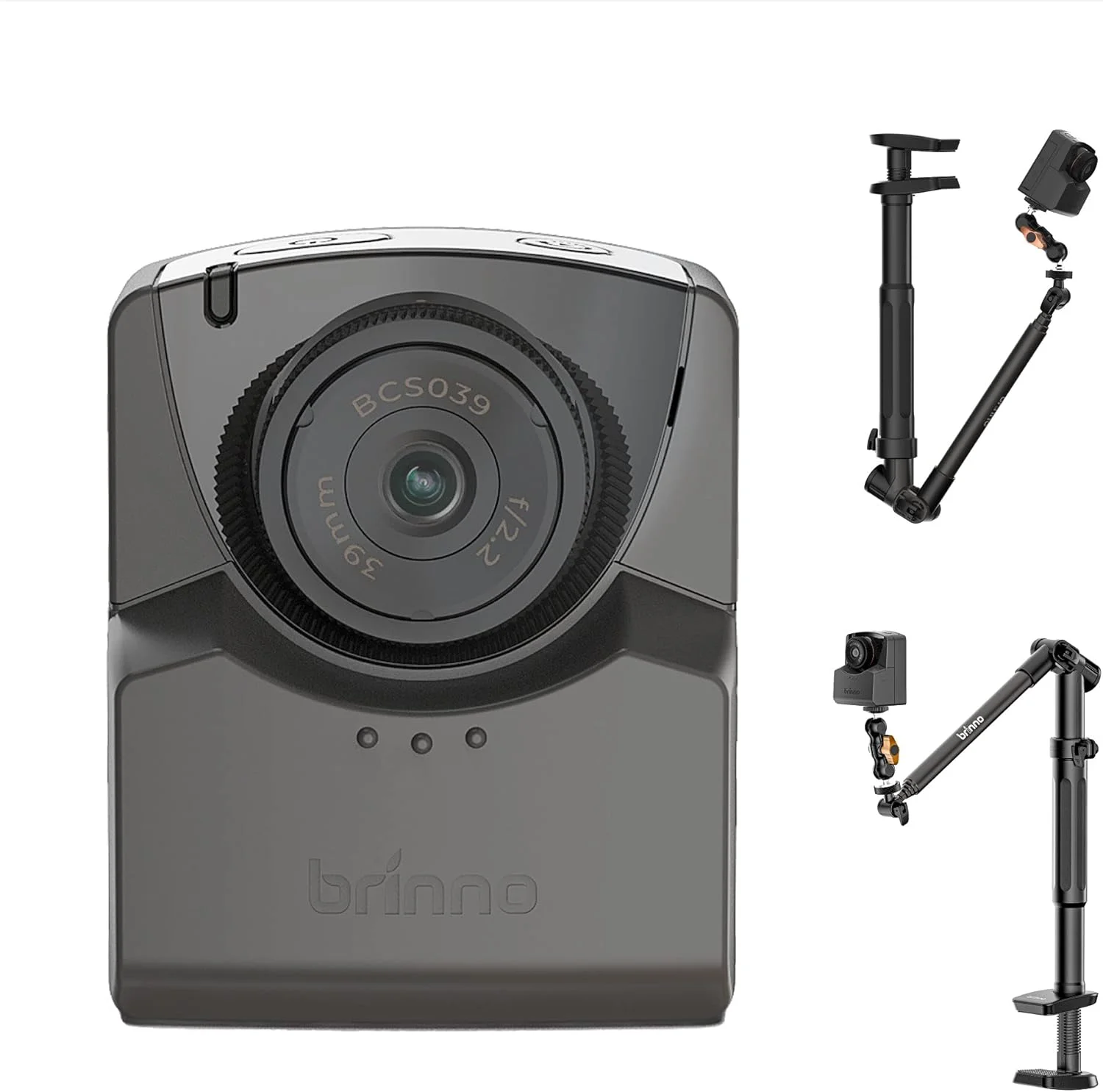 مجموعه دوربین تایم لپس Brinno، دوربین فیلمبرداری Full HD 1080P Step Video Stop Motion، دوربین داخلی و خارجی برای ساخت و ساز، گیاهان، باغ، خانه، شامل گیره نصب قابل تنظیم، سه پایه، کیف حمل - BAC2000