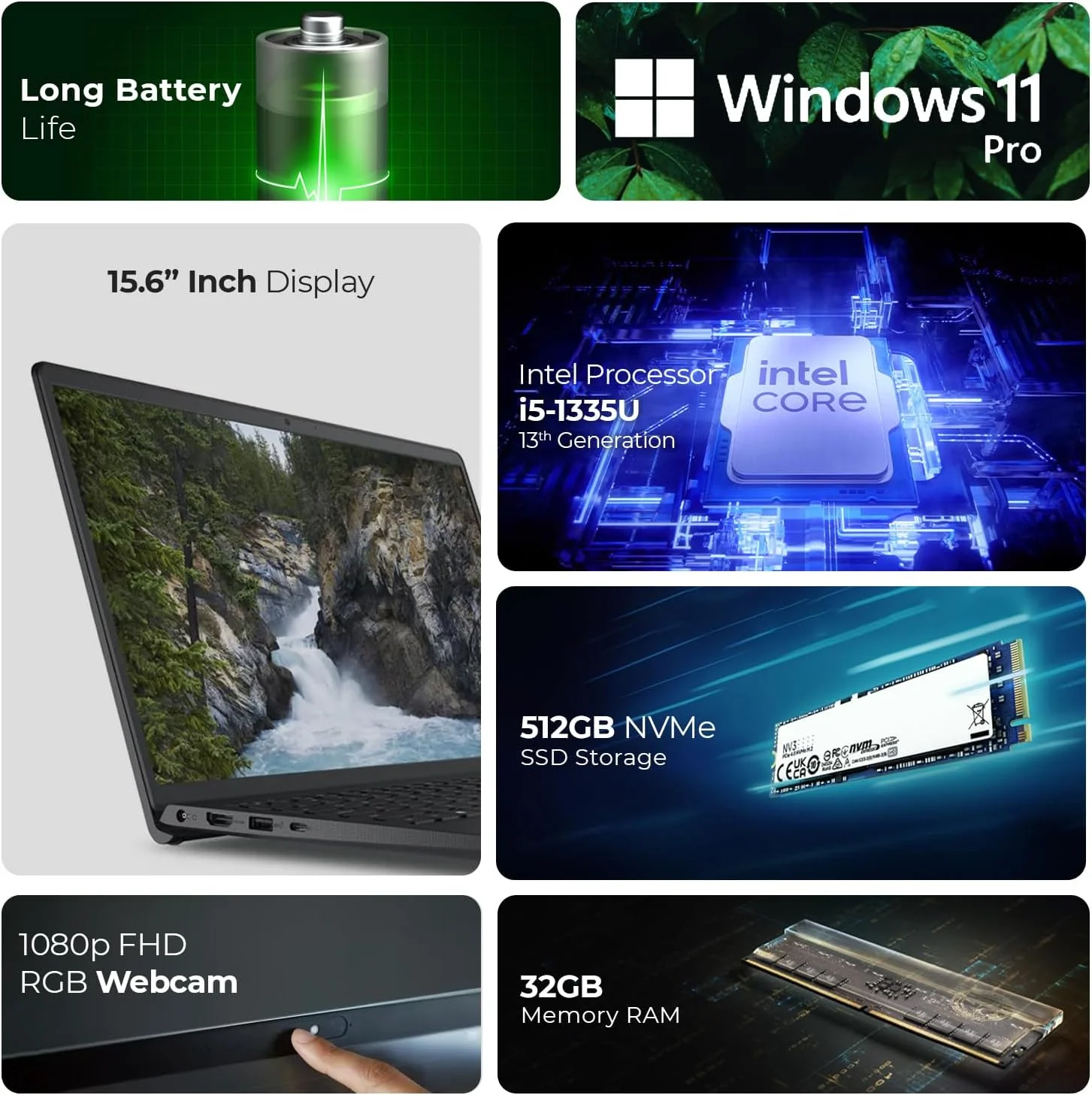 لپ تاپ دل VOSTRO 3530، نسل سیزدهم Core i5-1335U، رم 32 گیگابایت، SSD 512 گیگابایت، ویندوز 11 پرو (شامل پایه لپ تاپ First Wave + ماوس بی سیم + پد ماوس + آنتی ویروس) لپ تاپ دل VOSTRO 3530، نسل سیزدهم Core i5-1335U، رم 32 گیگابایت، SSD 512 گیگابایت، ویندوز 11 پرو (شامل پایه لپ تاپ First Wave + ماوس بی سیم + پد ماوس + آنتی ویروس)