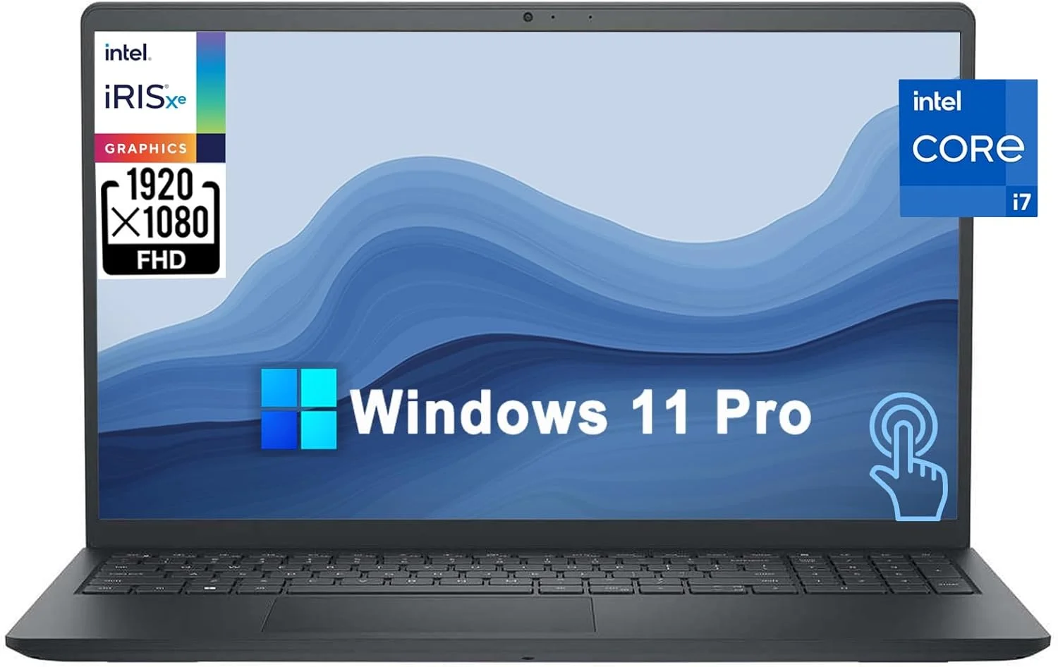 لپ تاپ دل Inspiron 15 3000 3530 [ویندوز 11 پرو]، صفحه نمایش لمسی 15.6 اینچی FHD، پردازنده نسل سیزدهم اینتل 10 هسته ای i7-1355U، رم 32 گیگابایتی، SSD 2 ترابایتی PCIe، گرافیک Iris Xe، صفحه کلید عددی، Wi-Fi 6، وب کم، HDMI