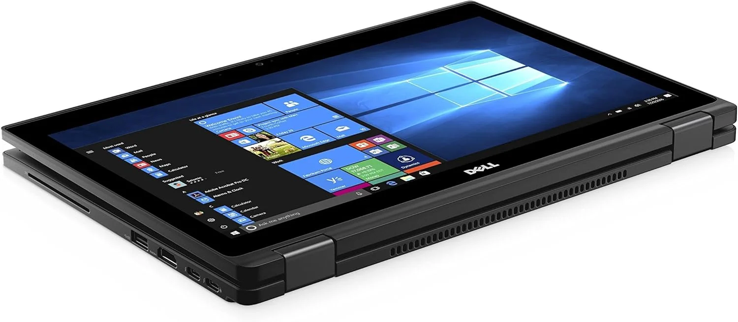 لپ تاپ تجاری 2 در 1 Dell Latitude 12 5000 5289 (بازسازی شده) - صفحه نمایش لمسی 12.5 اینچی Gorilla Glass FHD (1920x1080)، پردازنده Intel Core i5-7300U، حافظه SSD 256 گیگابایتی، رم 8 گیگابایتی، صفحه کلید با نور پس زمینه، NFC، ویندوز 10 پرو