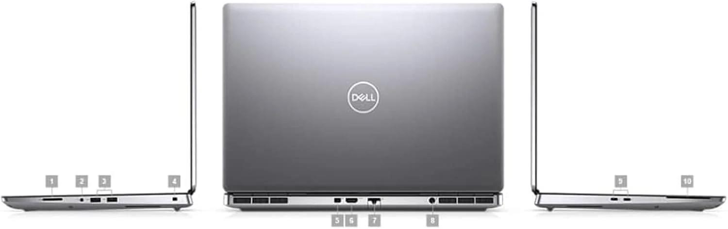 لپ تاپ ورک استیشن Dell Precision 7560 (بازسازی شده) | 15.6 اینچ 1920x1080 FHD | Core i9-11500H - هارد درایو 512 گیگابایتی SSD - رم 64 گیگابایتی - Nvidia RTX A2000 | 6 هسته @ 4.6 گیگاهرتز - 4 گیگابایت GDDR6 ویندوز 11 پرو