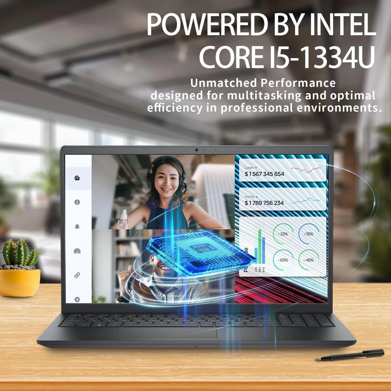 لپ تاپ تجاری Dell Vostro - صفحه نمایش 15.6 اینچی FHD - پردازنده Intel Core i5-1235U - رم 32 گیگابایتی - SSD 1 ترابایتی - Wi-Fi 6 - عمر باتری طولانی - پورت اترنت - کارت خوان SD - صفحه نمایش باریک فراگیر - Windows 11 Pro لپ تاپ تجاری Dell Vostro - صفحه نمایش 15.6 اینچی FHD - پردازنده Intel Core i5-1235U - رم 32 گیگابایتی - SSD 1 ترابایتی - Wi-Fi 6 - عمر باتری طولانی - پورت اترنت - کارت خوان SD - صفحه نمایش باریک فراگیر - Windows 11 Pro