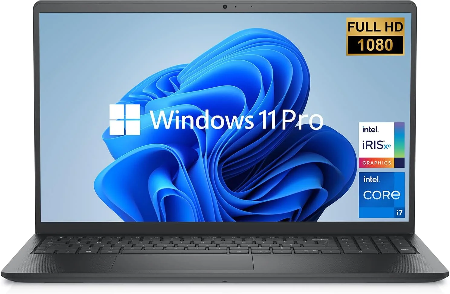 لپ تاپ جدید Dell Vostro 3530 با [Windows 11 Pro]، صفحه نمایش 15.6 اینچی FHD 1080p، پردازنده Intel i7-1355u (10 هسته)، 32 گیگابایت رم، 2 ترابایت PCIe SSD، (ارتقاء RAM و SSD)، وب کم، WiFi و بلوتوث، کارت خوان SD، مشکی کربنی