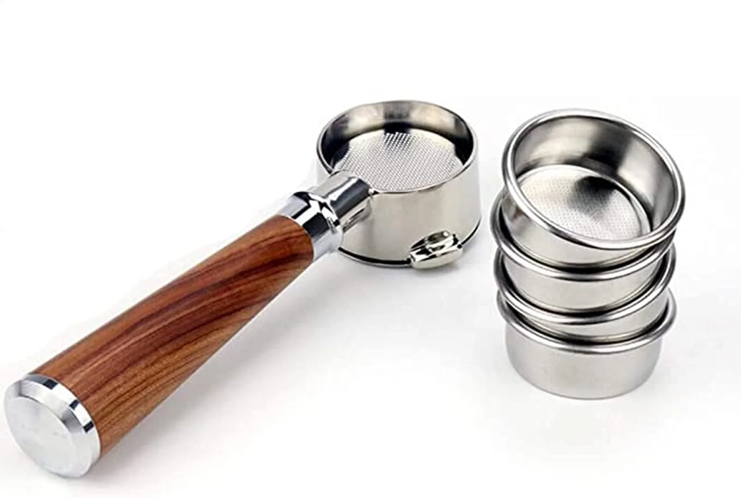سبد فیلتر غیر تحت فشار قهوه KASTWAVE مناسب برای دستگاه های قهوه ساز Breville/Sage 870/875/878/880 Barista Series، فیلتر قهوه 2 فنجان، سبد فیلتر قهوه پورتافیلتر بدون ته 54 میلی متری سبد فیلتر غیر تحت فشار قهوه KASTWAVE مناسب برای دستگاه های قهوه ساز Breville/Sage 870/875/878/880 Barista Series، فیلتر قهوه 2 فنجان، سبد فیلتر قهوه پورتافیلتر بدون ته 54 میلی متری