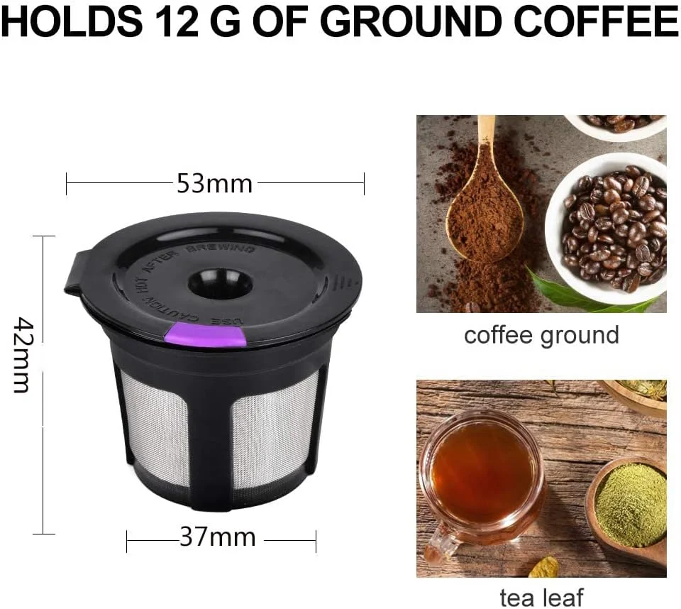 فنجانهای K قابل استفاده مجدد سازگار با دستگاههای Keurig 2.0 و 1.0، قهوه تک فنجانی قابل پر کردن و استفاده آسان - فیلتر توری استیل ضد زنگ سازگار با محیط زیست، اسکوپ قهوه استیل ضد زنگ و قیف (بسته 6 عددی) فنجانهای K قابل استفاده مجدد سازگار با دستگاههای Keurig 2.0 و 1.0، قهوه تک فنجانی قابل پر کردن و استفاده آسان - فیلتر توری استیل ضد زنگ سازگار با محیط زیست، اسکوپ قهوه استیل ضد زنگ و قیف (بسته 6 عددی)