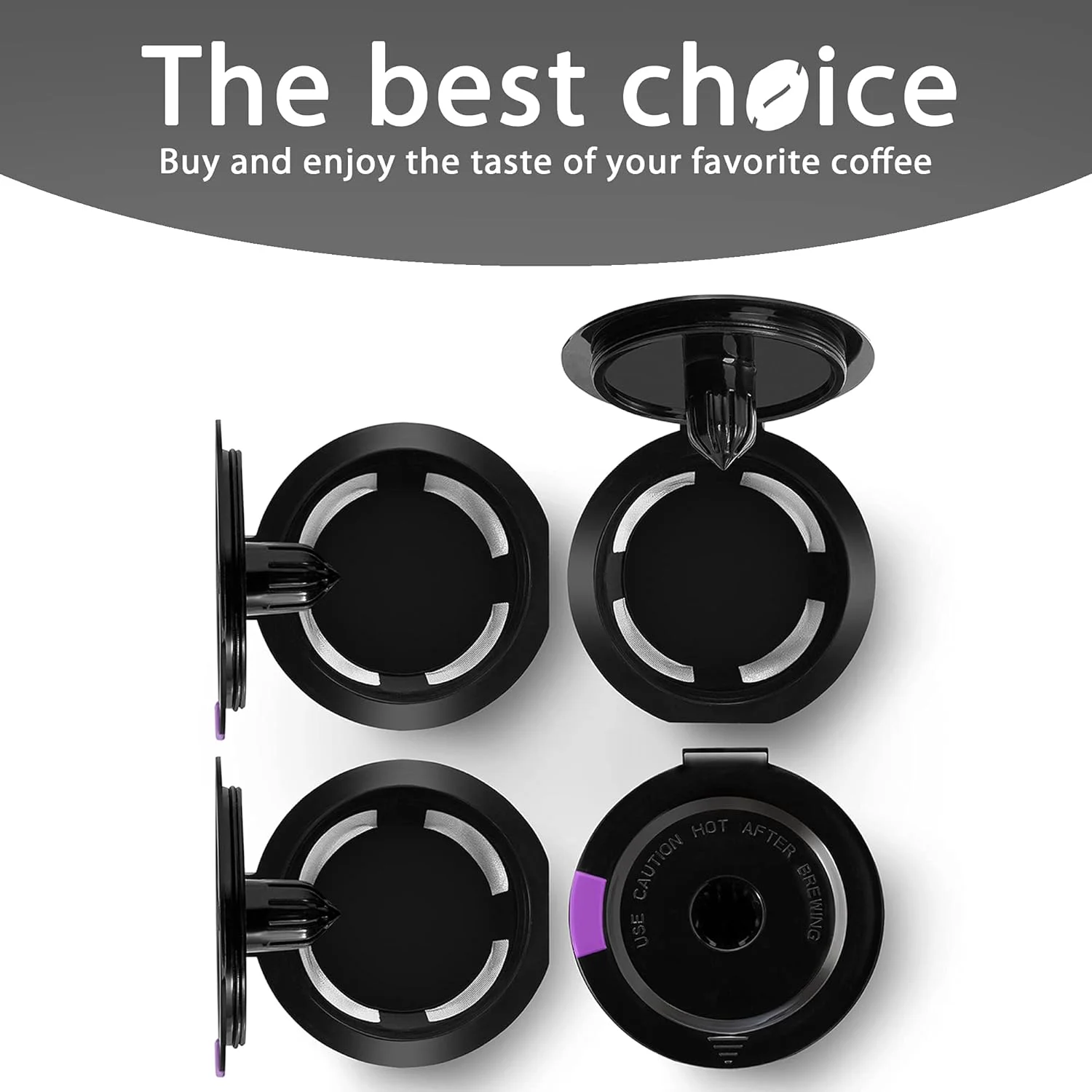 فیلتر قهوه KASTWAVE، بسته 4 عددی، فیلترهای قابل استفاده مجدد K Cups، صافی توری استیل ضد زنگ، فیلترهای پاد برای چای سیاه آشپزخانه خانگی Keurig فیلتر قهوه KASTWAVE، بسته 4 عددی، فیلترهای قابل استفاده مجدد K Cups، صافی توری استیل ضد زنگ، فیلترهای پاد برای چای سیاه آشپزخانه خانگی Keurig