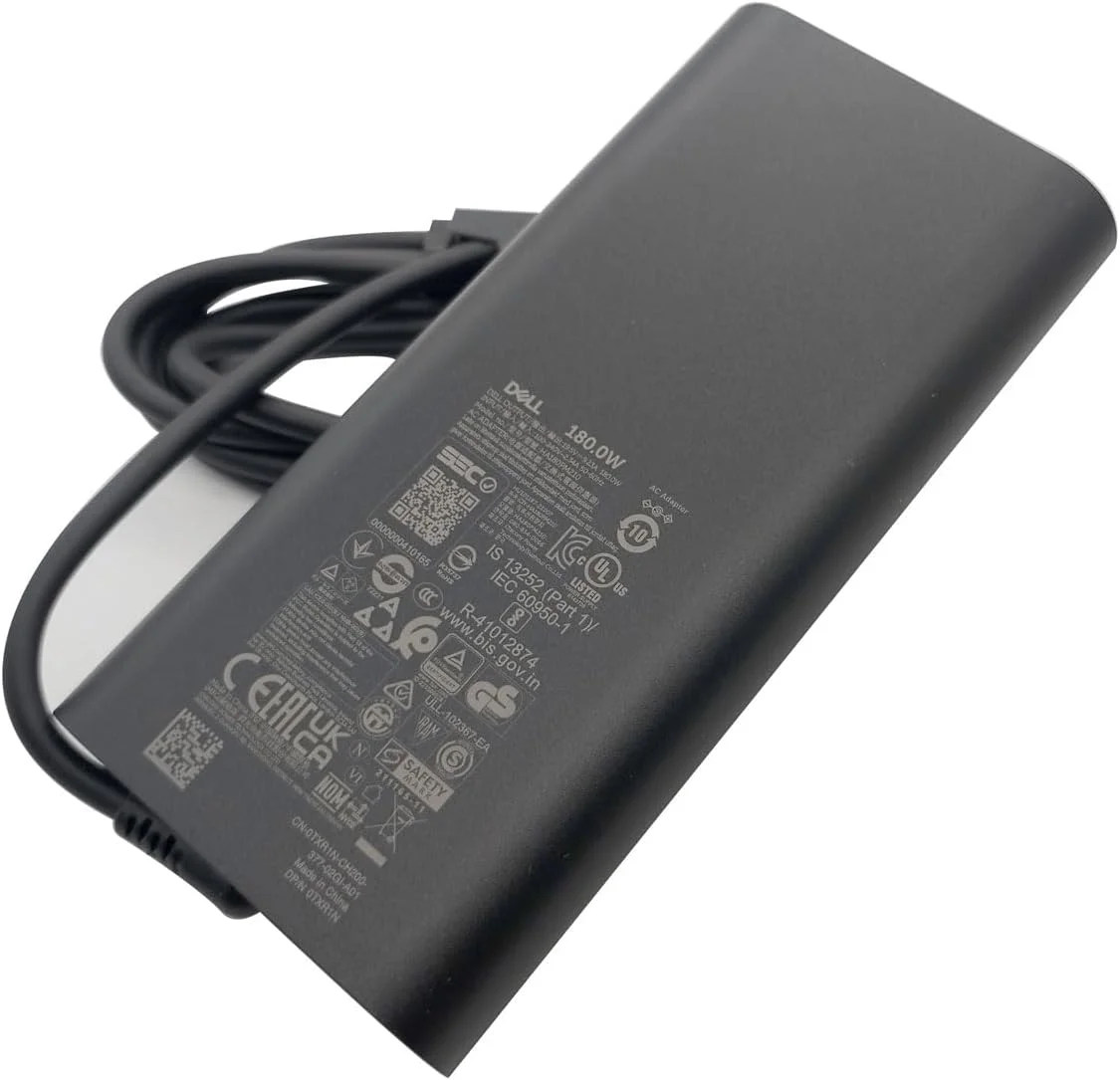 شارژر لپ تاپ Dell GaN 180 واتی با نوک بشکه ای 7.4 میلی متری - مناسب برای Precision 7680 7670 7770 7780 شارژر لپ تاپ Dell GaN 180 واتی با نوک بشکه ای 7.4 میلی متری - مناسب برای Precision 7680 7670 7770 7780