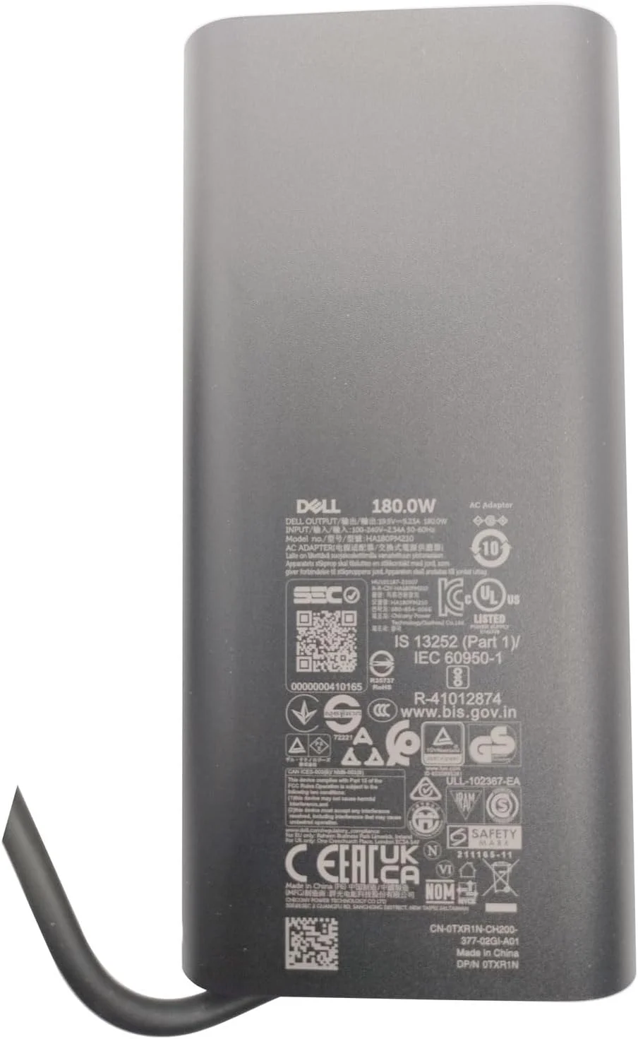 شارژر لپ تاپ Dell GaN 180 واتی با نوک بشکه ای 7.4 میلی متری - مناسب برای Precision 7680 7670 7770 7780 شارژر لپ تاپ Dell GaN 180 واتی با نوک بشکه ای 7.4 میلی متری - مناسب برای Precision 7680 7670 7770 7780