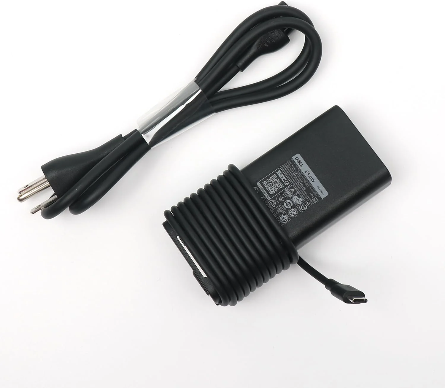 شارژر لپ تاپ 65 واتی USB C دل، آداپتور AC Latitude 7300 7310 7320 7330 7340 7520 7530 با سیم برق 3 فوتی، مشکی، HA65NM190