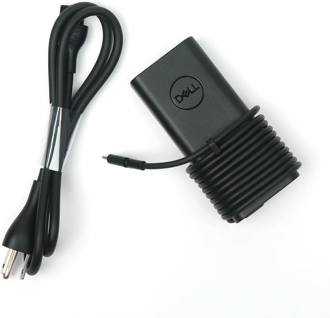 شارژر لپ تاپ 65 واتی USB C دل، آداپتور AC Latitude 5300 2 در 1، 5310 2 در 1، 5320، 5330، 5340، 5350 با سیم برق 3 فوتی، مشکی، HA65NM190