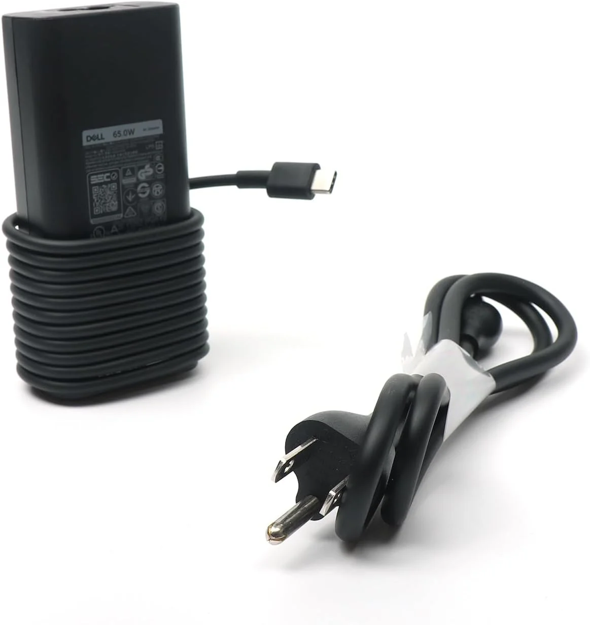 شارژر لپ تاپ 65 واتی USB C دل، آداپتور AC Latitude 5300 2 در 1، 5310 2 در 1، 5320، 5330، 5340، 5350 با سیم برق 3 فوتی، مشکی، HA65NM190