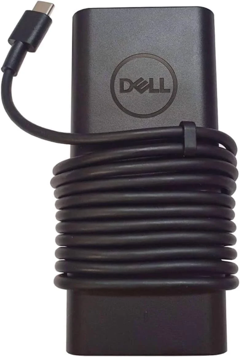 شارژر آداپتور برق 65 واتی USB-C دل، مناسب برای Chromebook 3380 5190، Venue 5855 5056، Latitude 3380 3390 5285 5289 5290 7212 7275 7289 7370 7389 7390، XPS 9250 9365، مدل 450-AGOL 2YK0F M1WCF UK