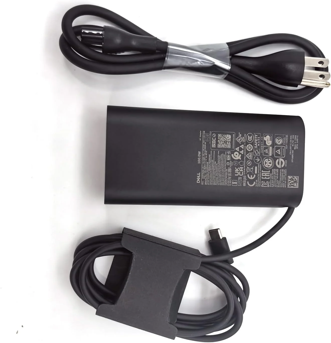 شارژر لپ تاپ 100 واتی دل USB C Type C GAN AC Adapter، شارژر Precision 3580 3580 3580 3581، آداپتور AC Latitude 7640 5540 9440، Inspiron 14 Plus 7430، مشکی، DA100PM220