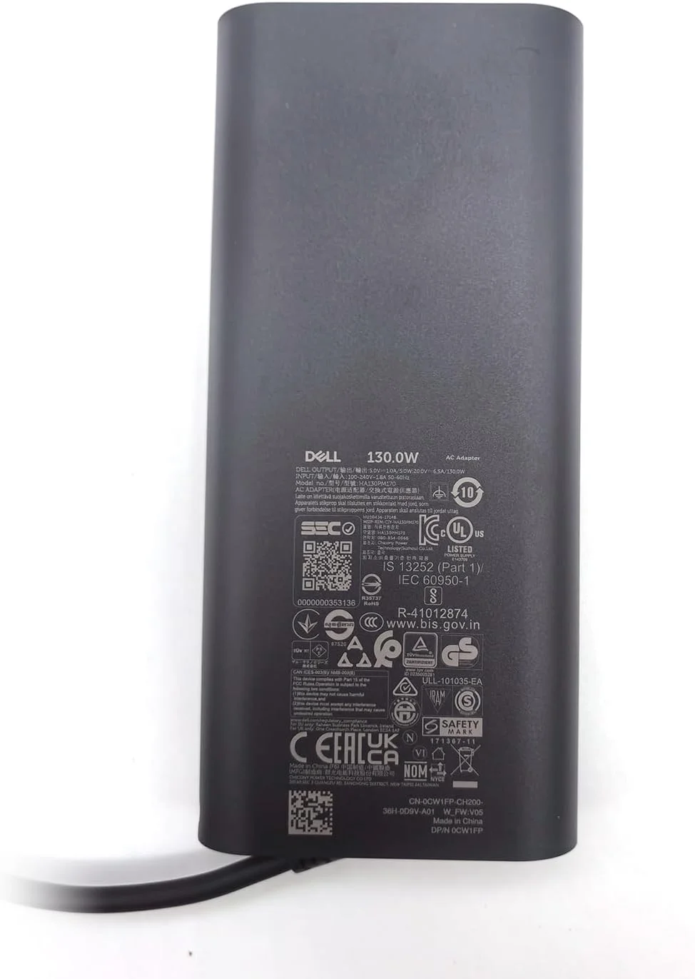 شارژر لپ تاپ دل GAN 130W USB C Type C، آداپتور AC، مناسب برای Alienware X14 X14 R2، Inspiron 16 Plus 7620 7630، Precision 3470 3480 3570 3571 3580 3581 5470 5480 5570، مشکی، HA130PM170 شارژر لپ تاپ دل GAN 130W USB C Type C، آداپتور AC، مناسب برای Alienware X14 X14 R2، Inspiron 16 Plus 7620 7630، Precision 3470 3480 3570 3571 3580 3581 5470 5480 5570، مشکی، HA130PM170