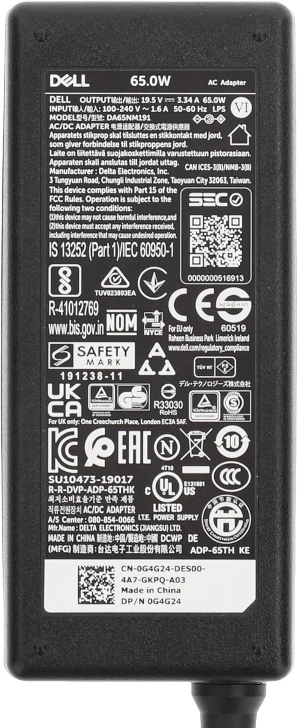 شارژر اصلی 65 وات دل Inspiron 15 (3593)